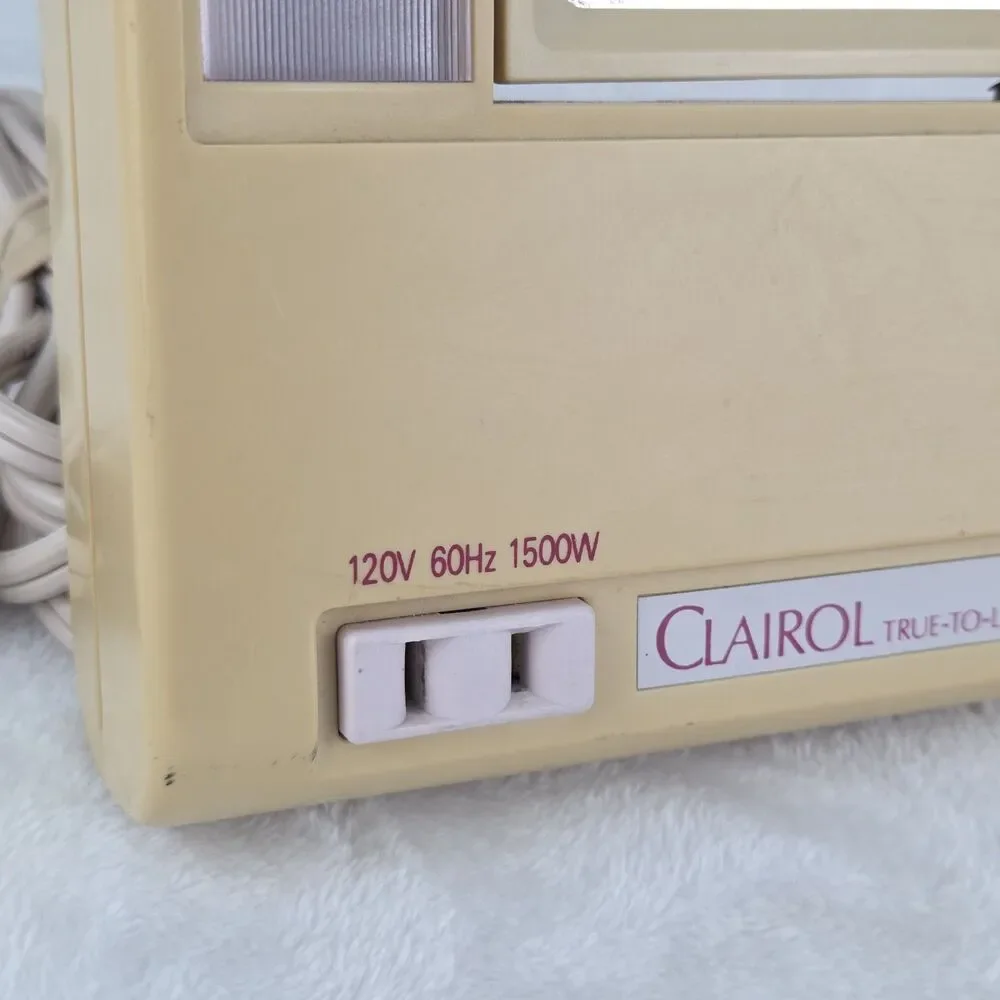 Vintage Clairol True-To-Light VII LM-7 Lighted Makeup Mirror 4 Settings Working!
